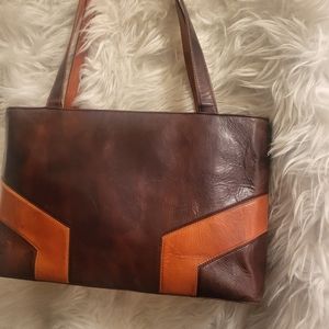 Brown&Tan Leather Purse